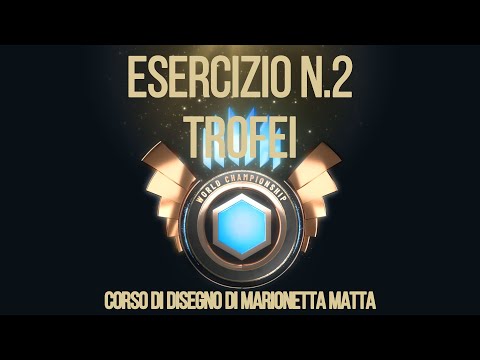 Pagella e trofei per l'esercizio n. 2 del Corso di disegno di Marionetta Matta