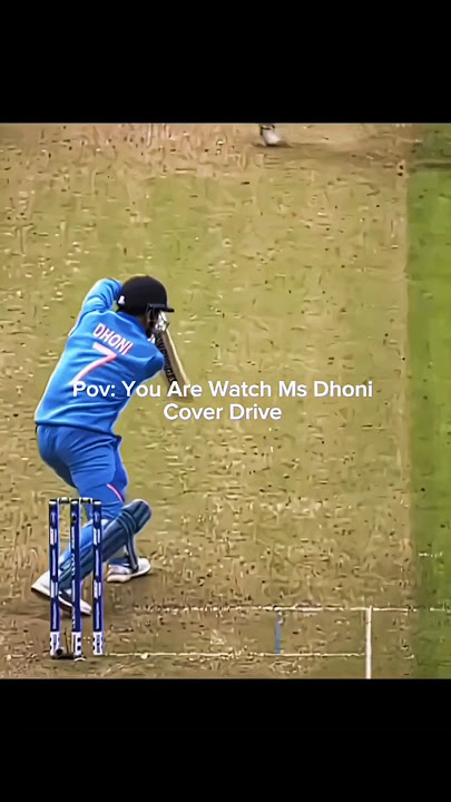 When MS Dhoni Hits That Cover Drive Crowd Goes Silent, Goosebumps LOUDPure Class, Pure Dhoni Vibe🏏✨