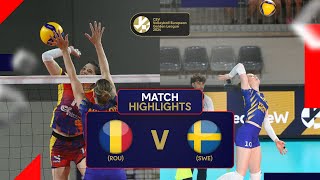 Romania vs. Sweden - Match Highlights I European Golden League Women 2024