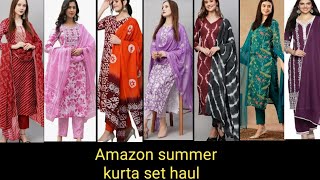 Amazon summer kurta set haul. #summer. Amazon cotton kurti set haul.