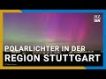 Polarlichter ber der region stuttgart  zeitraffer