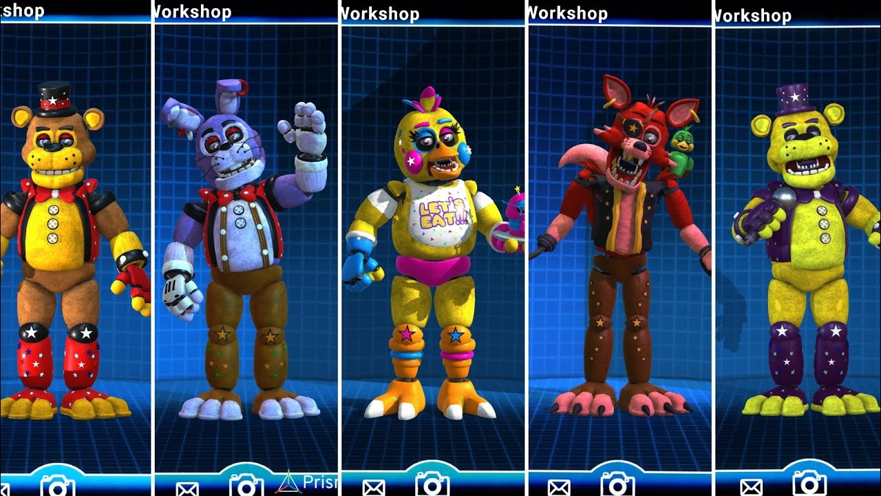 Star Animatronics Star classics animatronics - FnaF animation Workshop Compiled | Fazbear ...