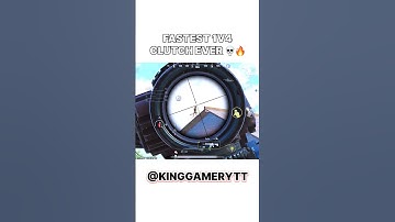 FASTEST 1V4 CLUTCH EVER 💀🔥 #bgmi #pubgmobile #viralshort #gaming #m416spray #trendingshorts