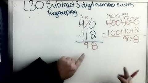Saxon 4 lesson 30. Subtracting 3 digit numbers with regrouping