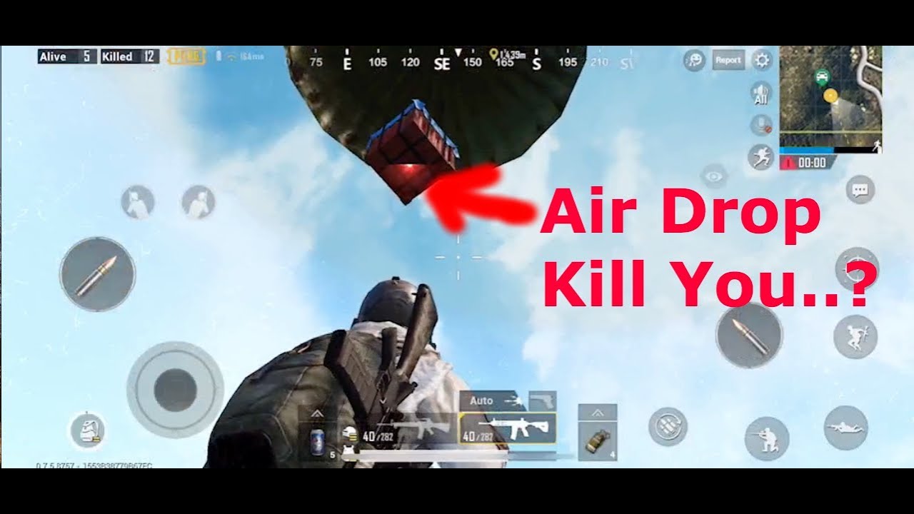 Airdrop Falling What happens when airdrop falls on me in Pubg Mobile. - YouTube
