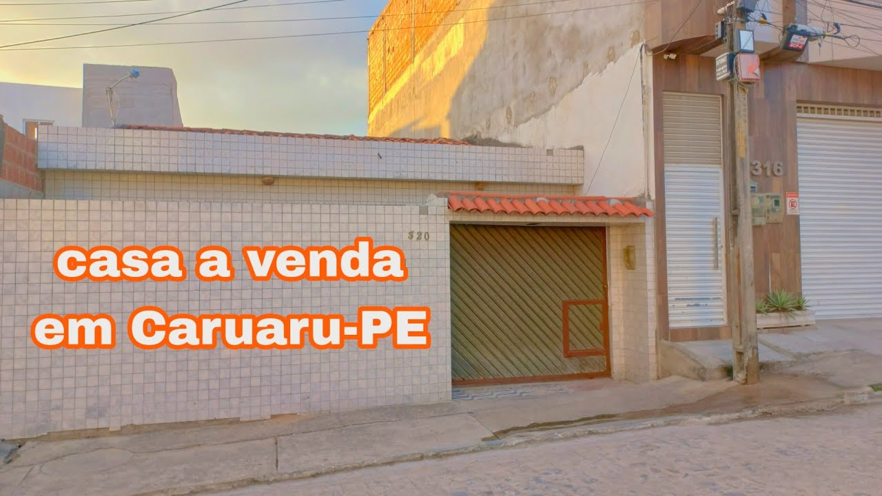 casa vendida em Caruaru Pe R$ 160.000,00 com rua calçada