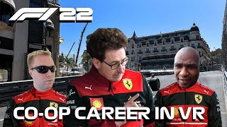 F1 22 in VR - Co-op Career Part 5 with @lincolnklayvr - Monaco & Baku