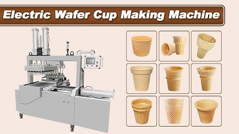 Automatic Electric Wafer Cup Maker|Edible Wafer Coffee Cups Making Machine|Ice Cream Cone Maker