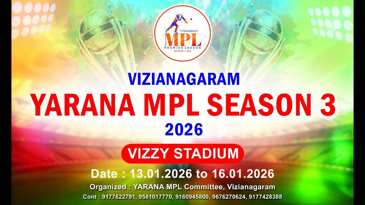 YARANA MPL SEASON 3 - 2026  (VIZIANAGARAM) AP   @Livesportsjunction