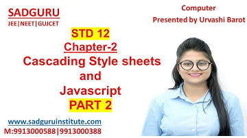 STD 12 |Chp-2|Cascading Style Sheets |PART 2