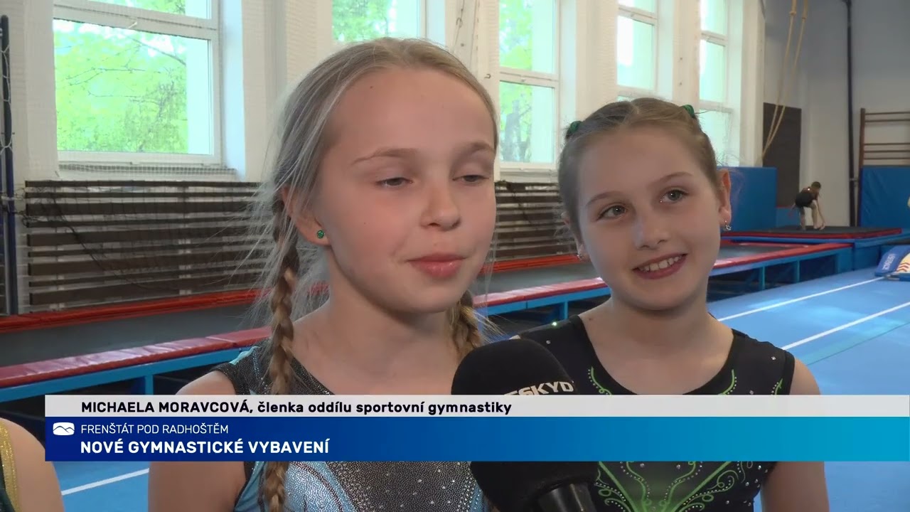 Frenštátské gymnastky trénují na novém nářadí a v nových prostorách