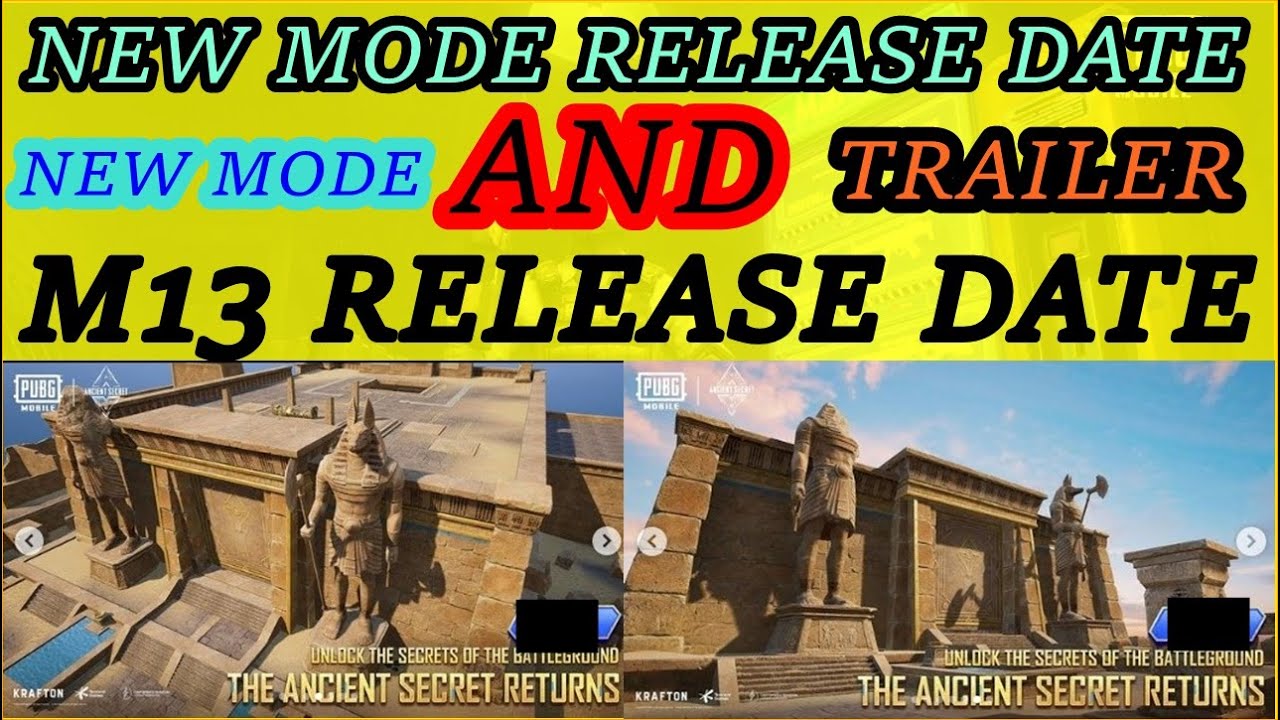 2.1 UPDATE RELEASE DATE IN PUBG MOBILE | 2.1 UPADTE NEW FEATURES | ANCIENT SECRET MODE IS BACK|| TX