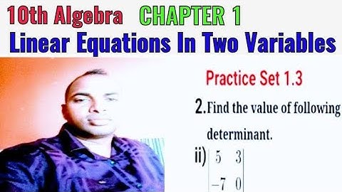 10th Algebra Chapter 1 Linear Equations In Two Variables Practice Set 1.3 Exa. 2 Que.2 MH Board