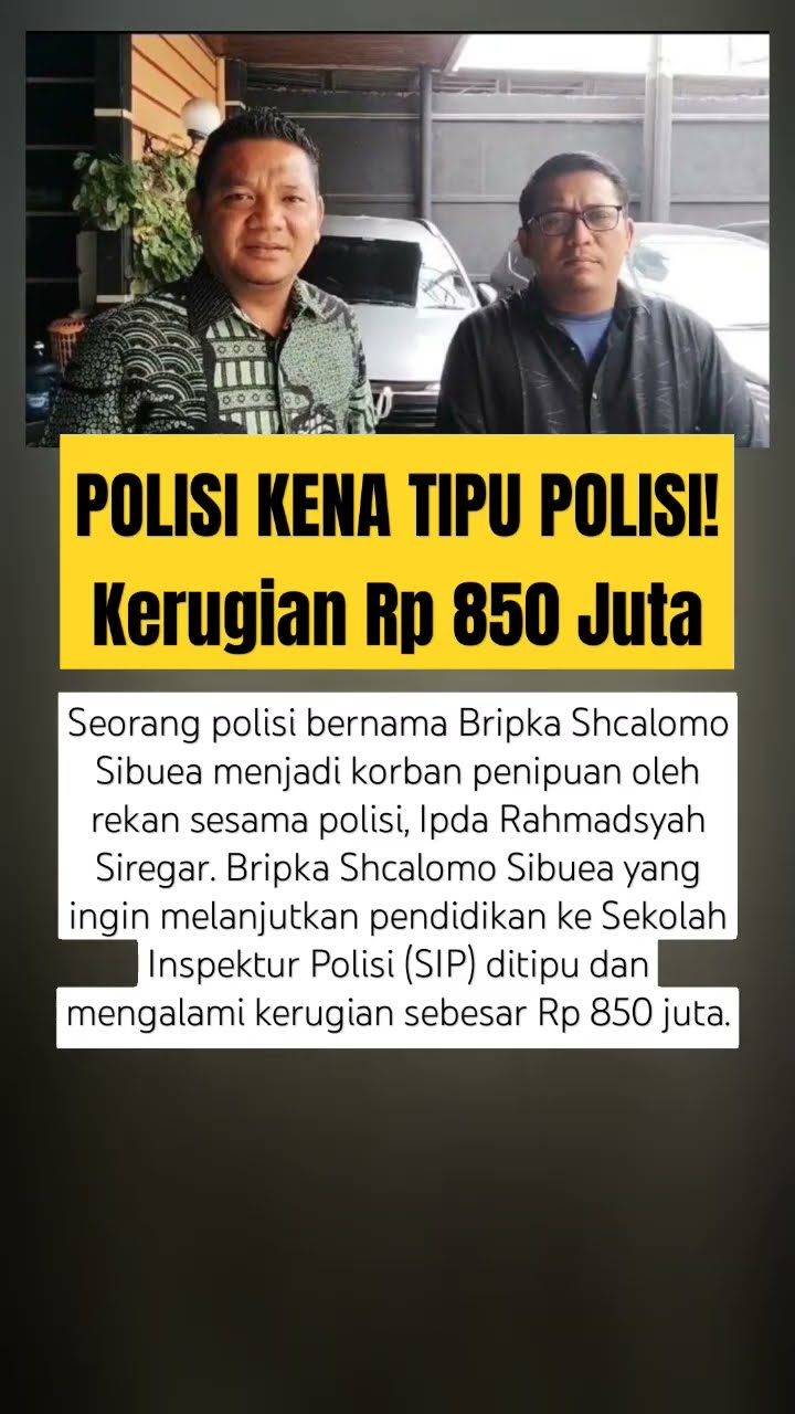 Nah, Sesama Polisi Aja ke Tipu, Bagaimana dengan Rakyat