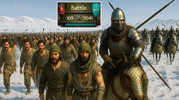 7000 Looters VS 100 Warrior (Openfield) | The Epic Bannerlord Battle Ever | Mount & Blade 2 Tactics
