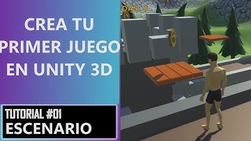 #1 Escenario | CREA tu PRIMER JUEGO en UNITY 3D | PLATAFORMAS