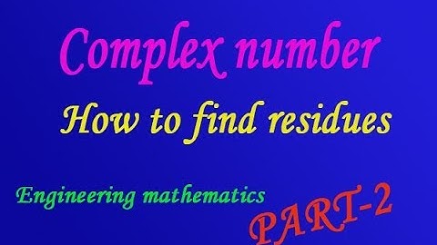 Complex number How to find residues simple example(PART-2) by EASY MATHS EASY TRICKS