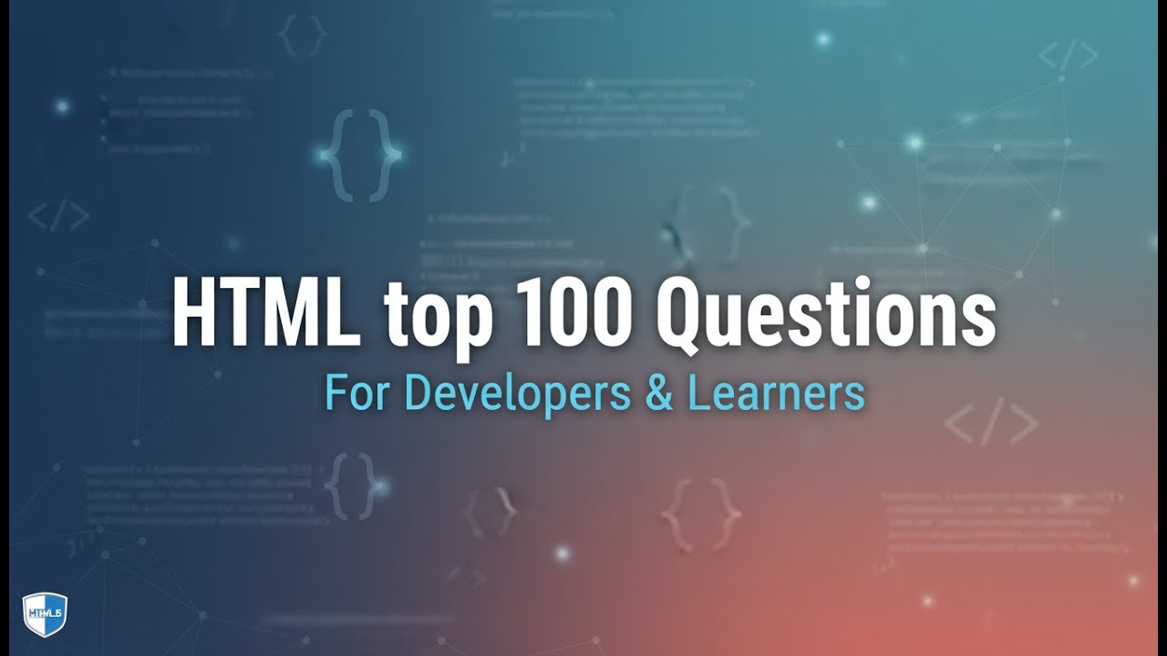 Top 100 Questions of html - YouTube