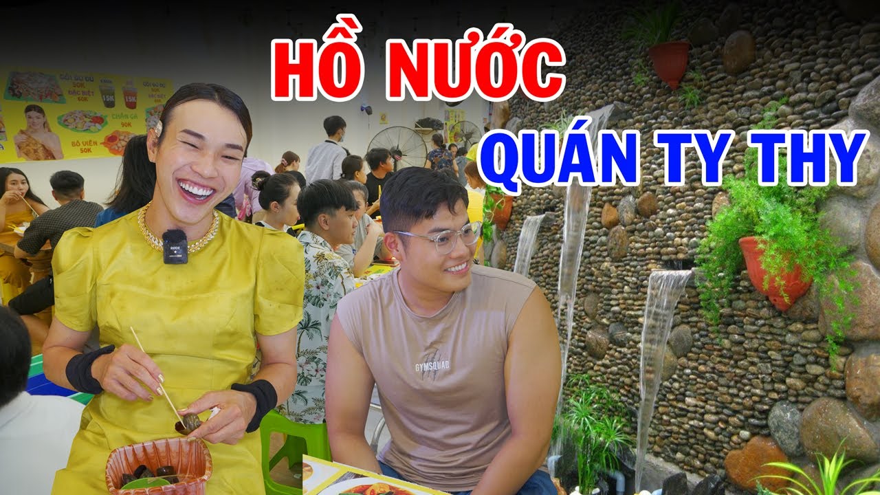 Ty Thy mua hồ nước phong thủy trưng bày trước quán -... - youtube