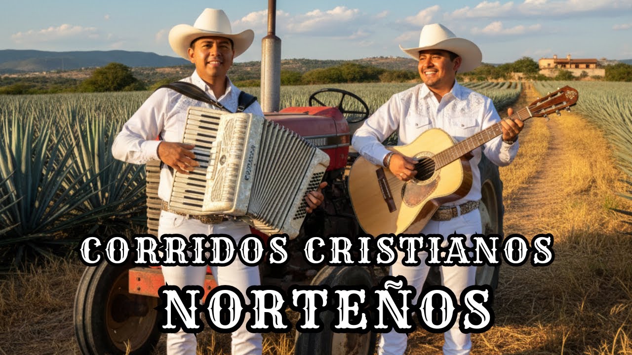 CORRIDOS CRISTIANOS NORTEÑOS,  ACORDEÓN ALABANZA GÓSPEL BÍBLICA EN REGIONAL MEXICANO v7