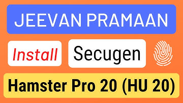 Install Secugen Hamster Pro 20 Biometric Driver on Windows 10 computer | Jeevan Pramaan | HU20