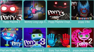 Poppy Playtime 3,Mommy Long Legs,Poppy Playtime Chapter 2,Poppy 3 Rec Room,Play Care,Horror Playtime