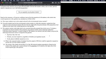 Stat 2018 FRQ 2 Guide