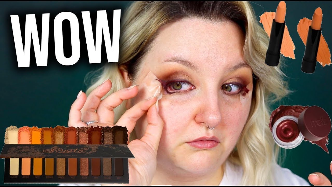 TESTING OUT THE MELT COSMETICS RUST COLLECTION.. WOW!! - YouTube