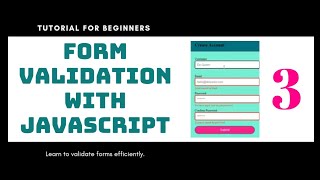 Form Validation with JavaScript 3