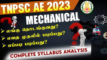 😳😱இப்படிதா படிக்கணுமா? TNPSC AE EXAM ku 😱😳| TNPSC AE EXAM 2023| SYLLABUS ANALYSIS📝📖| Mechanical✨💥