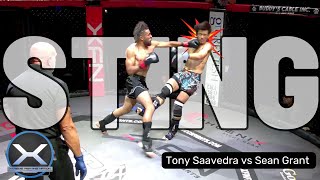 🥋 KICKBOXING bout 👊 Tony Saavedra vs Sean Grant at XFN 49 at Coral Springs Center For The Arts
