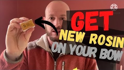 How To Get New Rosin On A New Violin Bow.