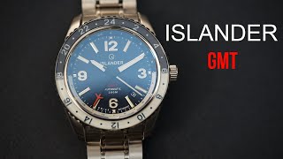 Islander Republic Swiss Automatic GMT - A High-End GMT with Swiss Made Automatic Blue Dial #ISL-139