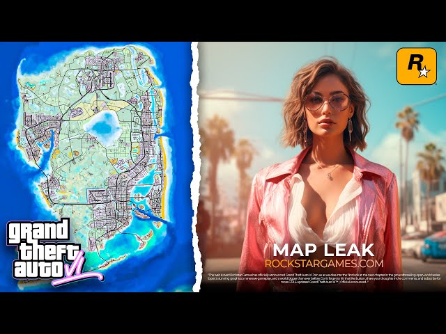 SKizzle⭐️ on X: High-Quality GTA 6 map made from the leaks, you can  actually zoom in and see all the rumored areas on the map 🤯 Leaked map  video in the comments