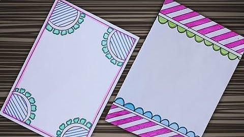 FRONT PAGE DESIGN/ASSIGNMENT DESIGN/FLOWER DESIGN/PROJECT WORK DESIGN/HOW TO DRAW/ BORDER DESIGNS🌷💫