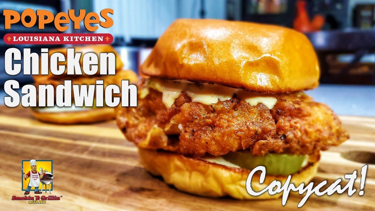 Popeyes Chicken Sandwich Copycat Recipes Youtube