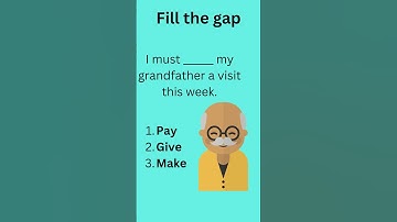 Fill the gap | Choose the correct answer #english #grammar