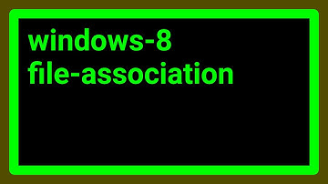 Remove file associations on Windows 8