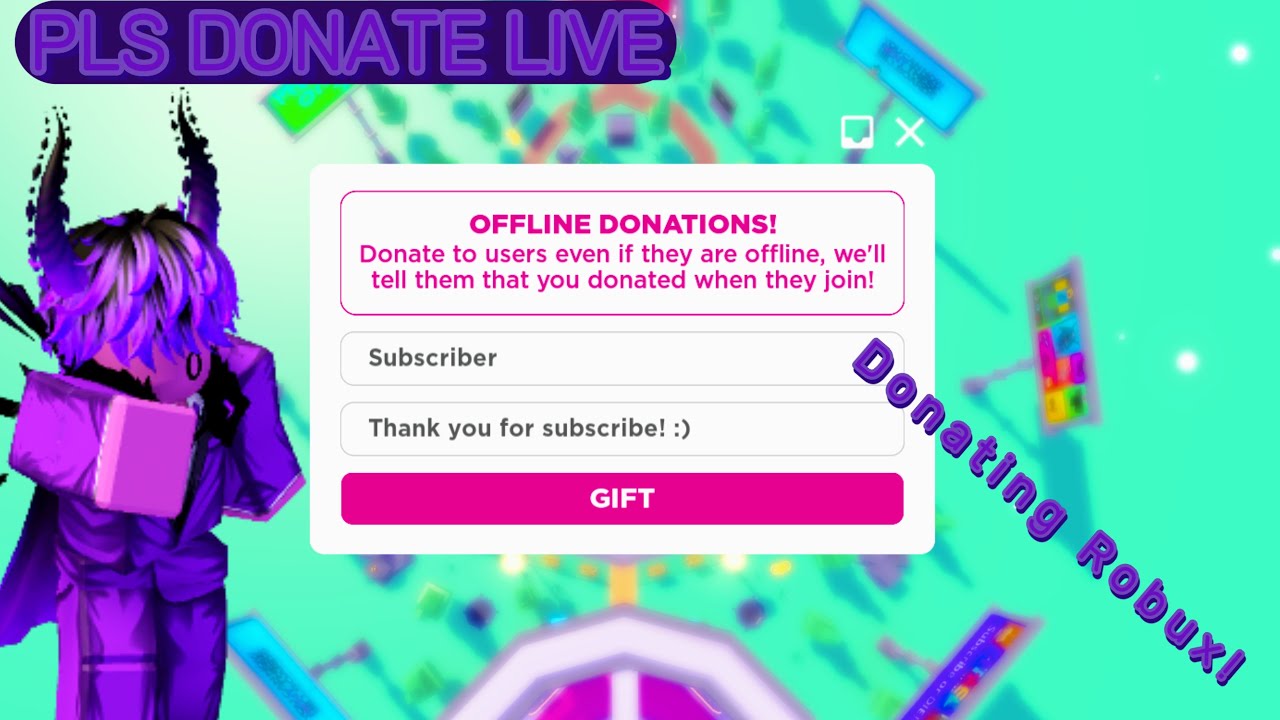 PLS DONATE LIVE Donating Robux To Everyone! Goal:250K Raised - YouTube