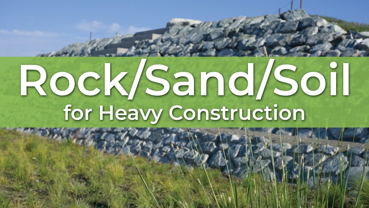Rock, Sand, and Soil for Heavy Construction Projects Washington Rock Quarries YouTube