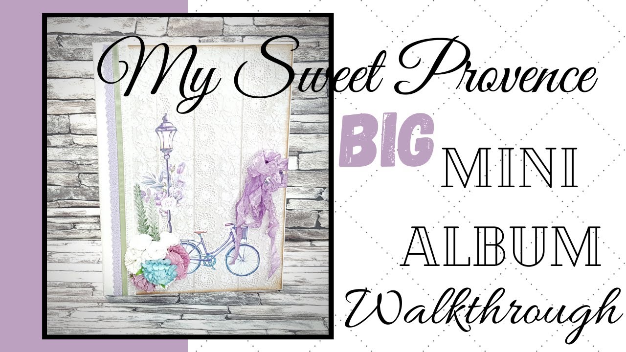Sweet Provence BIG Scrapbook Mini Album , ideal for weddingalbums or to store your beautiful photos