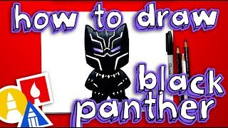 how to draw black panther