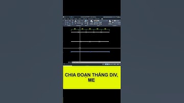 LỆNH DIV-ME CHIA ĐOẠN THẲNG  #autocad3d #autocad #autocadcoban