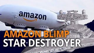 Amazon Blimp Launching Drones VS Star Destroyer Launching Probe Droids