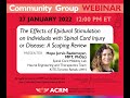 Webinar Series: The Effects of Epidural Stimulation on Individuals With Spinal Cord Injury...