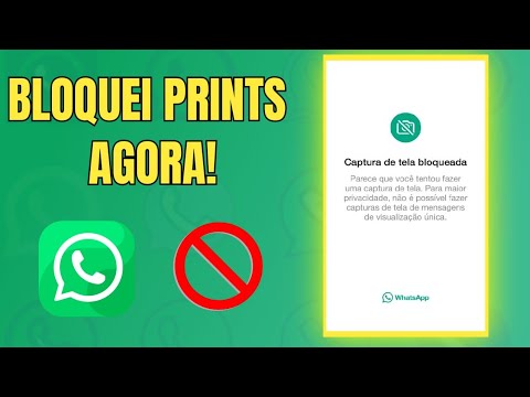 COMO BLOQUEAR PRINTS de TELA no WhatsApp - YouTube