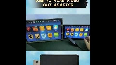 Car Android Radio USB to HDMI video out adapter to headrest monitor