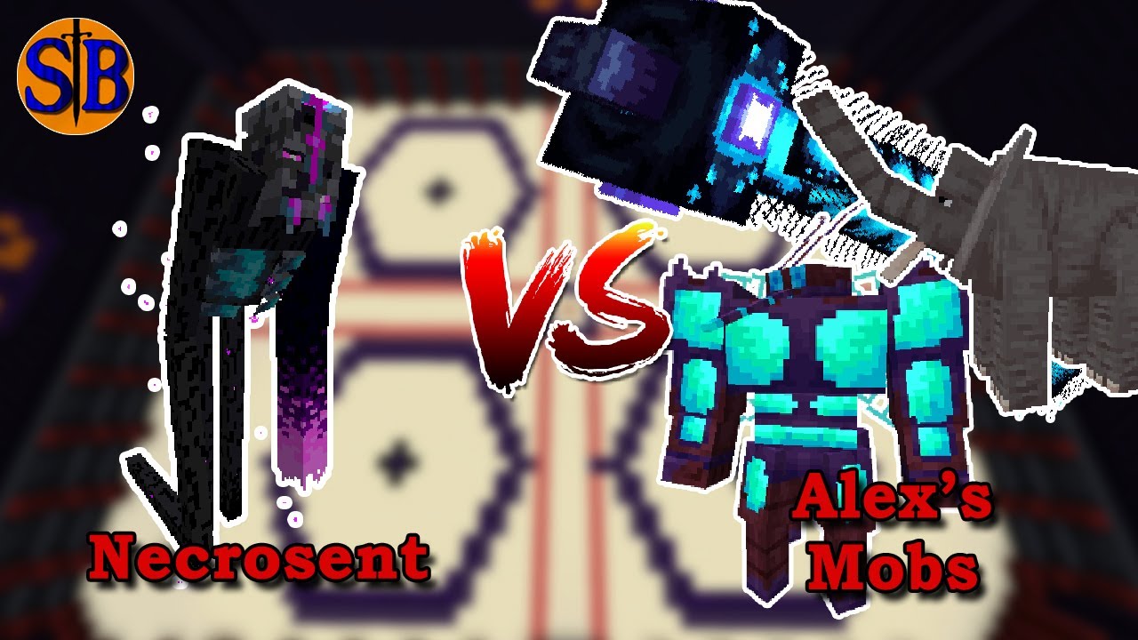 Necrosent Fusion vs Alex's Mobs Bosses | Minecraft Mob Battle