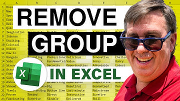 Excel - Remove Number 1 Group and Outline Button - Episode 849