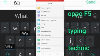 Keyboard technic oppo F5 screenshot 5